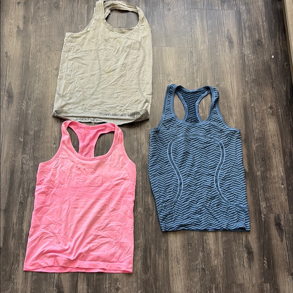Lululemon Swiftly Tech Tank Tops Bundle | Lot of 3 tops | Size 6